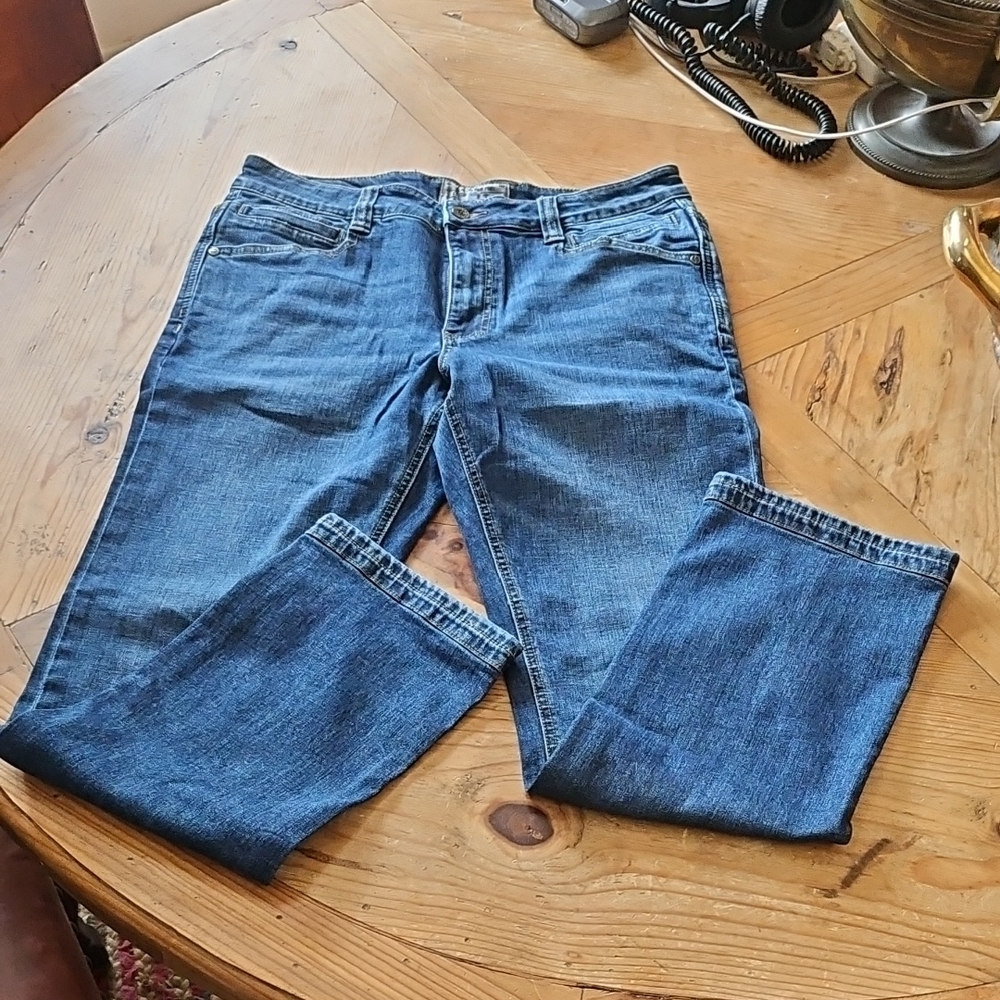 EUC LAPG Tactical Terrain Flex Straight Fit Jeans Vintage Wash Blue 32 X 32